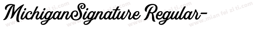 MichiganSignature Regular字体转换